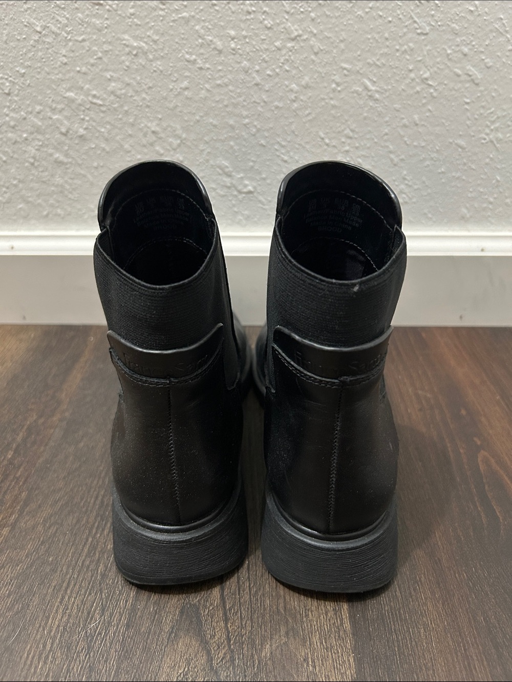 Black Leather Chelsea Boots - Picture 4 of 6